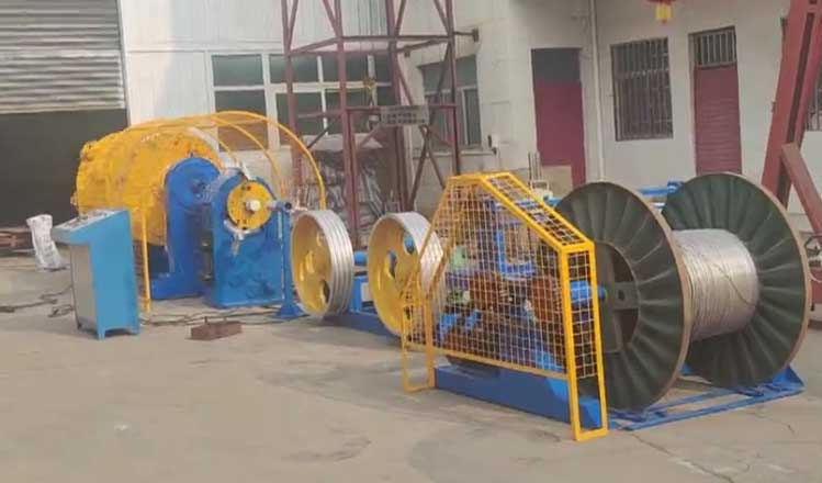 籠絞機LJ500-7+12RB型試機現(xiàn)場