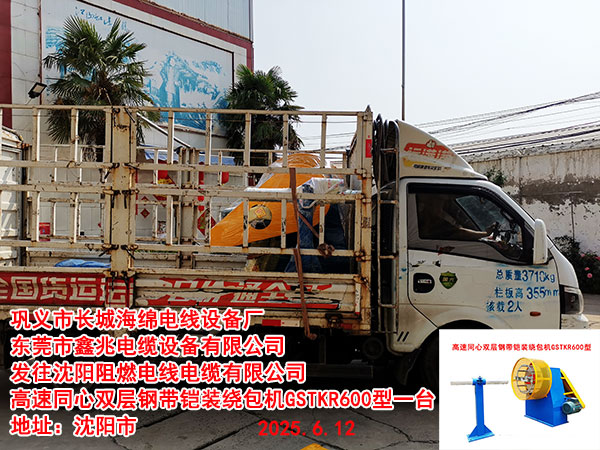 高速同心雙層鋼帶鎧裝繞包機(jī)GSTKR600型